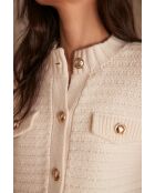 Crèmekleurige jas Salma