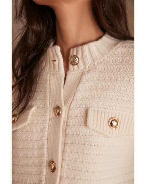 Crèmekleurige jas Salma