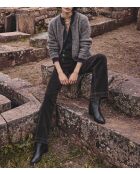 Oxan P broek van chocoladefluweel