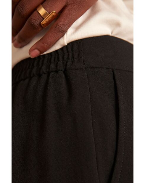 Leana Bis P Crepe zwarte broek