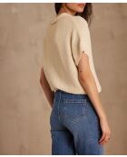 Cremefarbenes Poloshirt Selena