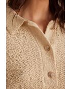 Cremefarbenes Poloshirt Selena