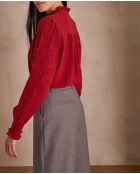 Malia Bl Bluse mit Tomette-Stickerei