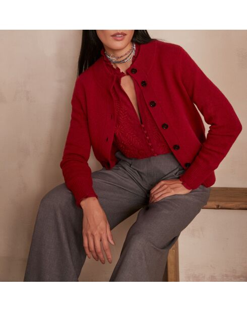 Malia Bl Bluse mit Tomette-Stickerei