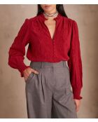 Malia Bl Bluse mit Tomette-Stickerei