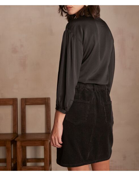 Brady Bl Uni schwarze Bluse