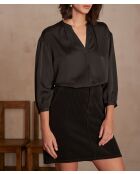 Brady Bl Uni schwarze Bluse