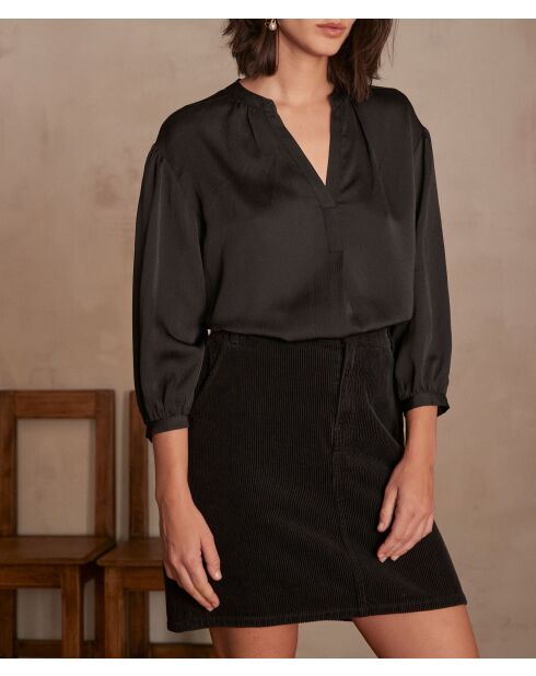 Brady Bl Uni schwarze Bluse