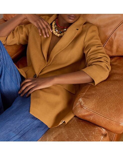 Nelia B effen karamel jack