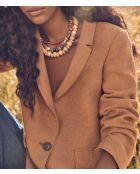 Nelia B effen karamel jack