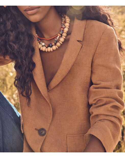 Nelia B effen karamel jack