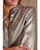 Colette Ch Folienhemd in Silber