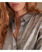 Colette Ch Folienhemd in Silber
