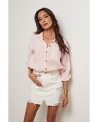 Chemise Énora 100% Lin rose