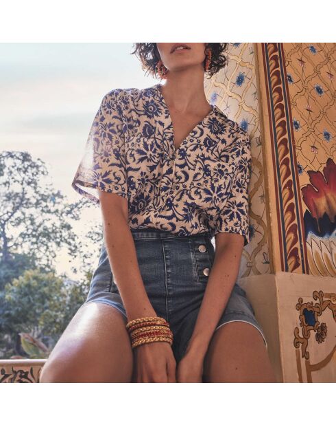 Camilla Ch Imp königsblaues Hemd