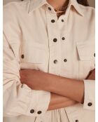 Chemisier Clara Ch surteint creme