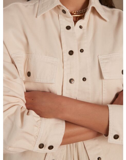 Chemisier Clara Ch surteint creme