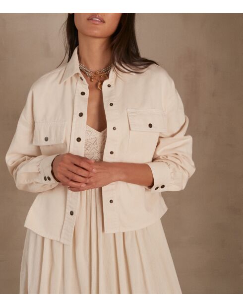 Chemisier Clara Ch surteint creme