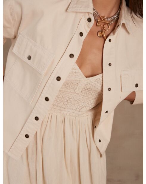 Chemisier Clara Ch surteint creme