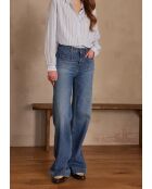 Poppy Ch hemelsblauw gestreept hemd