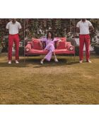 Blusa Marilou Ch de rayas fucsia oscuro