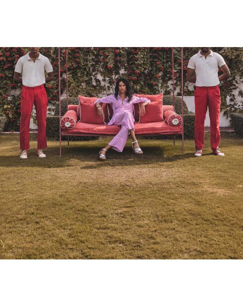 Blusa Marilou Ch de rayas fucsia oscuro