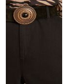 Leana P zwarte overgeverfde broek