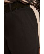 Leana P zwarte overgeverfde broek