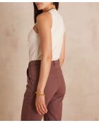 Bayron bis cremefarbenes Tanktop