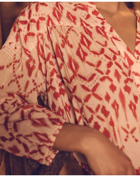 Blusa con estampado coral de Sally Bl