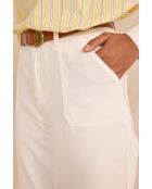 Nalla P Weiße überfärbte Hose