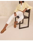 Nalla P Weiße überfärbte Hose