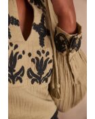 Blouse Paola Bl Broderie feuille