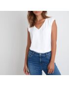 Neptune Ts bimattes ecrufarbenes Tanktop