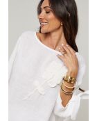 Top Daphné 100% Lin blanc