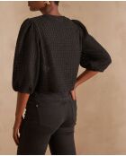 Paco Bl schwarze Stickbluse