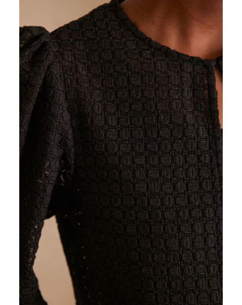 Paco Bl schwarze Stickbluse