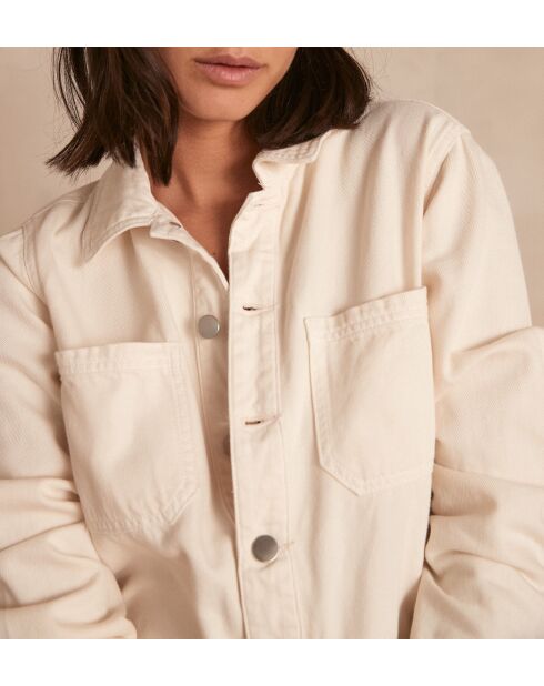 Philae crèmekleurige overgeverfde broek