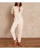 Philae crèmekleurige overgeverfde broek