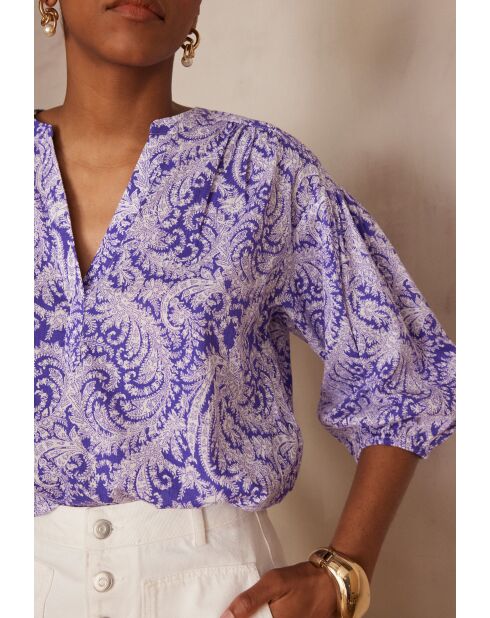 Blouse Paulo Bl Imprime Arabesque violet