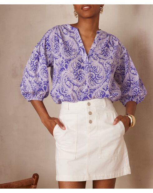 Blouse Paulo Bl Imprime Arabesque violet