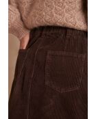 Billie J dunkelbrauner Samtrock