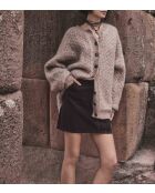 Billie J dunkelbrauner Samtrock