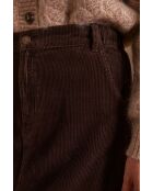 Billie J dunkelbrauner Samtrock