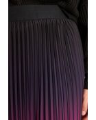 Fatel J plissierte Krawatte und dunkelfuchsiafarbener Rock