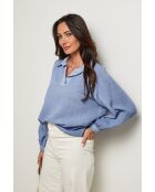 Top Yolina 100% Coton indigo