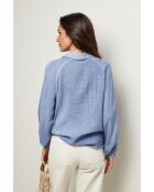 Top Yolina 100% Coton indigo