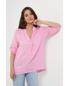 Top Maëlle 100% Lin fushia