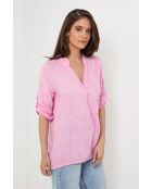 Top Maëlle 100% Lin fushia