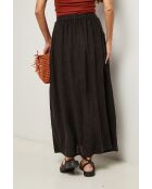 Jupe Tessy 100% Lin noire